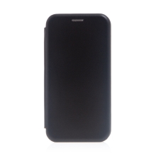 Puzdro pre Apple iPhone 13 Pro Max - umelá koža / guma - čierne