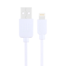 Synchronizační a nabíjecí kabel HAWEEL - Lightning pro Apple zařízení - bílý - 1m