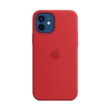 Originální kryt pro Apple iPhone 12 / 12 Pro - silikonový - červený