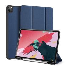 Pouzdro DUX DUCIS Domo pro Apple iPad Pro 12,9 (2018) / 12,9 (2020) - stojánek - tmavě modré