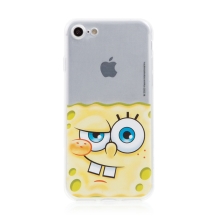 Kryt Sponge Bob pro Apple iPhone Xs Max - gumový - potutelný Sponge Bob