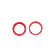 Kroužek krycího sklíčka zadní kamery Apple iPhone 14 / 14 Plus - sada 2ks - červený - kvalita A+