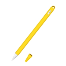 Obal pro Apple Pencil 2 - poutko + čepička - silikonový - žlutý