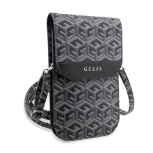 GUESS G Cube puzdro / taška pre Apple iPhone - umelá koža - čierna