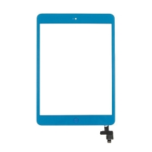Dotykové sklo (touch screen digi) + IC konektor a flex s Home Buttonem pro Apple iPad mini / mini 2 (Retina) - modré
