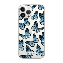 Kryt BABACO pro Apple iPhone 12 / 12 Pro - gumový - modří motýli
