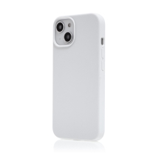 Kryt pro Apple iPhone 14 - silikonový - podpora MagSafe - bílý