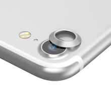 Kroužek / krytka BASEUS na kameru pro Apple iPhone 7 / 8 - kovový - stříbrný