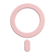 Kroužek TECH-PROTECT pro Apple iPhone - pro podporu MagSafe - silikonový - růžový