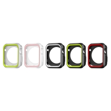 Kryt / rámeček pro Apple Watch 42mm 1 / 2 / 3 series - sportovní - silikonový - černý / bílý