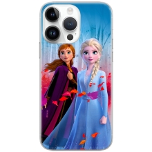 DISNEY kryt pre Apple iPhone 14 Pro - Ľadové kráľovstvo - Anna a Elsa - gumový
