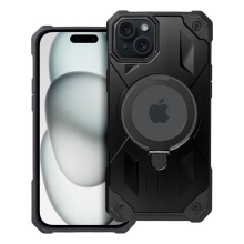 Kryt Armor Mag pro Apple iPhone 15 Plus - podpora MagSafe - odolný - gumový / plastový - černý