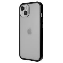 Kryt pre Apple iPhone 15 - 360° ochrana - magnetické pripevnenie - sklo/kov - čierny