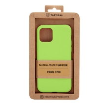 Kryt TACTICAL Velvet Smoothie pro Apple iPhone 11 Pro - příjemný na dotek - silikonový - avokádově zelený