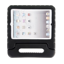 Ochranné pěnové pouzdro pro děti na Apple iPad 2. / 3. / 4.gen. s rukojetí / stojánkem - černé