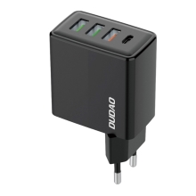 Nabíječka / EU napájecí adaptér DUDAO A5H - 3x USB-A + USB-C - 20W QC / PD - černá