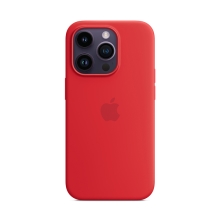 Originální kryt pro Apple iPhone 14 Pro - MagSafe - silikonový - červený