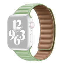 Remienok pre Apple Watch Ultra 49 mm / 45 mm / 44 mm / 42 mm - magnetický - kožený - zelený