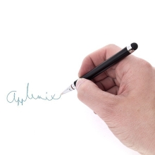 Dotykové pero 2v1 / stylus + pero - čierne