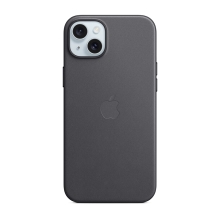 Originální kryt pro Apple iPhone 15 Plus - MagSafe - FineWoven umělá kůže - černý