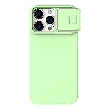 Kryt NILLKIN CamShield pre Apple iPhone 15 Pro Max - Kryt fotoaparátu - Silikónový - Zelený