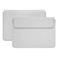 Puzdro / stojan pre Apple MacBook Pro / Air - 13" / 14" - syntetická koža - sivé