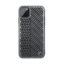 Kryt NILLKIN Herringbone pro Apple iPhone 11 Pro Max - reflexní prvky - gumový / látkový - šedý