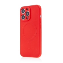 Kryt pro Apple iPhone 13 Pro - podpora MagSafe - silikonový - červený