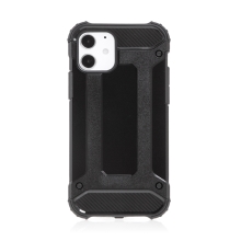 Kryt FORCELL Armor pre Apple iPhone 12 / 12 Pro - plast / guma - čierny