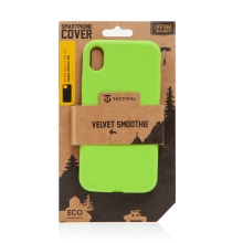 Kryt TACTICAL Velvet Smoothie pre Apple iPhone Xr - príjemný na dotyk - silikónový - avokádovo zelený