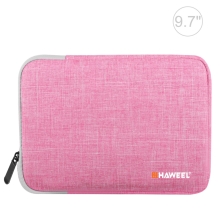 Pouzdro se zipem HAWEEL pro Apple iPad 9,7" / 10,2" / 10,5" - látkové - růžové