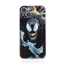 Kryt MARVEL pro Apple iPhone 13 - Venom - gumový - černý