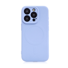 Kryt pro Apple iPhone 15 Pro Max - podpora MagSafe - silikonový - levandulově modrý
