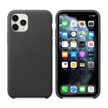 Originální kryt pro Apple iPhone 11 Pro - kožený - černý
