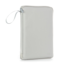 Puzdro XO na zips pre Apple iPad 9,7" / 10,2" / 10,5" / 11" - syntetická koža - sivé