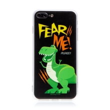 DISNEY kryt pre Apple iPhone 7 Plus / 8 Plus - Toy Story - Dinosaurus Rex - gumový - čierny