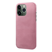 Kryt pro Apple iPhone 15 Pro - plastový / umělá kůže - Rose Gold růžový