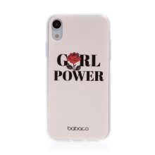 Kryt BABACO pro Apple iPhone Xr - gumový - GIRL POWER