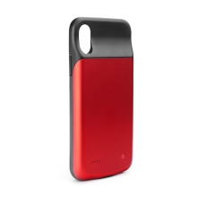 Externí baterie / kryt pro Apple iPhone X / Xs  - 3000 mAh - matná - červená
