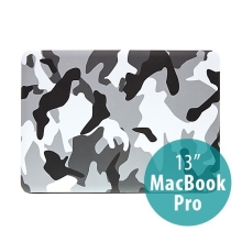 Plastový obal ENKAY pro Apple MacBook Pro 13 - maskáč - šedý