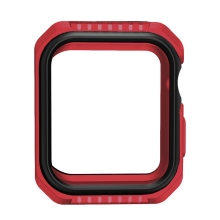 Kryt / pouzdro pro Apple Watch 44mm Series 4 / 5 / 6 / SE - celotělové - plast / silikon - červený / černý