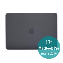 Obal / kryt pro MacBook Pro 13" 2016 - 2021 (A1706, A1708, A1989, A2159, A2251, A2289, A2338) - plastový - černý