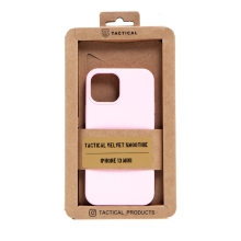 Kryt TACTICAL Velvet Smoothie pro Apple iPhone 13 mini - příjemný na dotek - silikonový - růžový