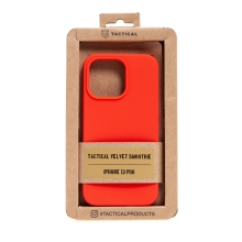 Kryt TACTICAL Velvet Smoothie pro Apple iPhone 13 Pro - příjemný na dotek - silikonový - chilli červený