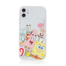 Kryt Sponge Bob pro Apple iPhone 12 mini - gumový - Sponge Bob s kamarády