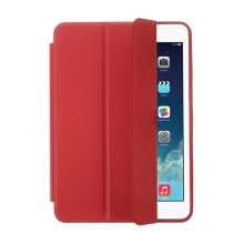Puzdro / kryt pre Apple iPad mini 1 / 2 / 3 - funkcia smart sleep + stojan - červený
