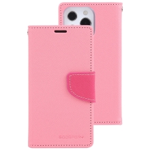 Pouzdro MERCURY Fancy Diary pro Apple iPhone 14 Pro - umělá kůže - světle růžové