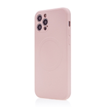 Kryt pro Apple iPhone 12 Pro - podpora MagSafe - silikonový - růžový