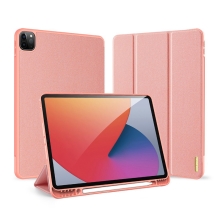 Puzdro DUX DUCIS pre Apple iPad Pro 12,9" (2018 / 2020 / 2021) - umelá koža - ružové