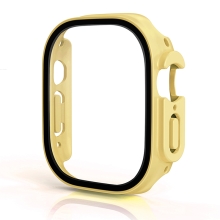 Tvrzené sklo + rámeček pro Apple Watch Ultra 49mm - žlutý